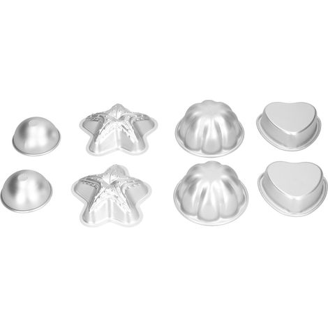 Moule à sels de bain en alliage d'aluminium, en forme de boule, de cœur et de pétale, pour la cuisson de gâteaux (lot n° 15) (1/5)