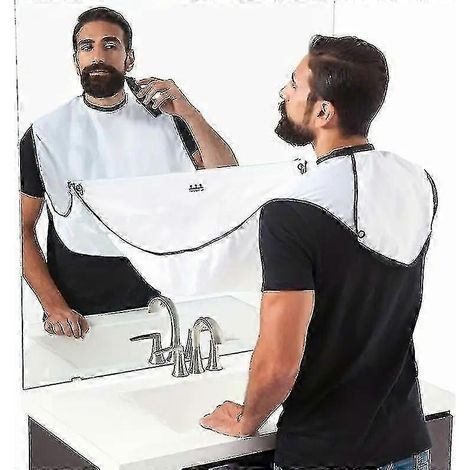 Beard Catcher For Shaving And Trimming Waterproof Beard Catcher Apron With Strong Suction Cups (1/5)