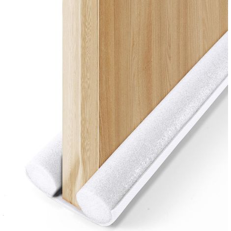 Joint de bas de porte, comble l'espace sous la porte, bloque l'air chaud et froid, réglable, blanc, longueur 93 cm