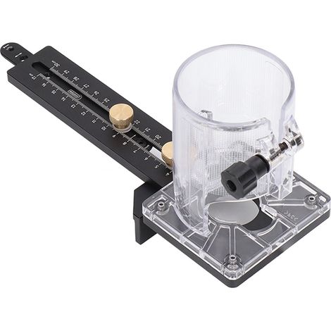 Base de fraiseuse à bois CNC avec goupille de 8 mm et trous de clouage de 2,5 mm pour fraiseuse à bois de 65 mm de diamètre. (1/5)
