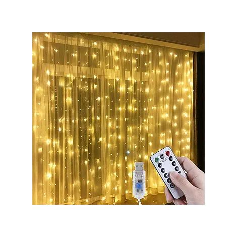 MINKUROW 300 Led Luci Scintillanti Luci Lucciola Illuminazione Decorativa Filo Di Rame Scintillio Luci Stringa Per Camera Da Letto Giardino Patio Decorazione Interna (1/5)