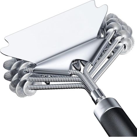 Brosse et grattoir pour barbecue, accessoires de barbecue en acier inoxydable - AquaForge (1/5)