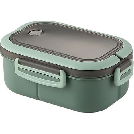 Sac à lunch vert et étanche, idéal pour organiser ses repas au travail, à l'école, en pique-nique ou en voyage.-AquaForge (1/5)