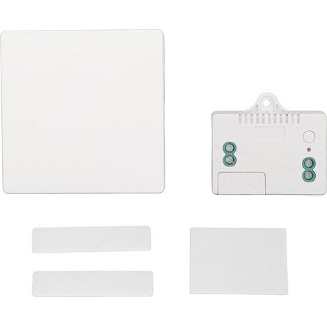 Kit interruttore luce wireless a 433 MHz con generatore autonomo, interruttore a parete impermeabile 110-230 V con telecomando per lampade e ventilatori (1/5)