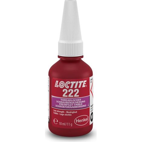 Loctite – Frein filet faible 10 ml – Pour métaux de faible résistance – Empêche le desserrage sous vibrations – Désassemblage facile avec outils manuels