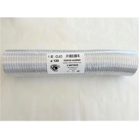 TUBO IN ALLUMINIO COMPATTO (ESTR. 60 CM) 3M - 120 MM