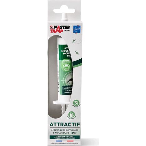 MASTER TRAP BY FAVEX - Attractant Anti-moustiques - Pour pièges Extérieurs Master Trap - Attractant protection de 3 mois - Solution pour attirer moustiques - 30 gr