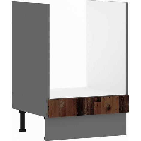 Küche OLD STYLE Herdschrank 60 cm Old Wood Küchenzeile Küchenblock Einbauküche (1/4)