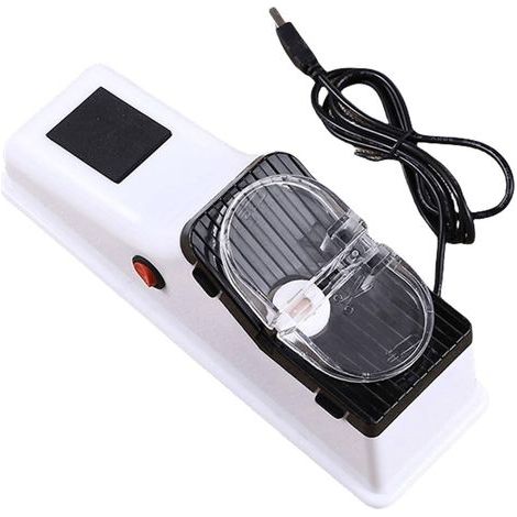 Affûteur électrique automatique avec chargeur USB, affûteur de couteaux avec couvercle de protection pour un affûtage et un polissage rapides (1/5)