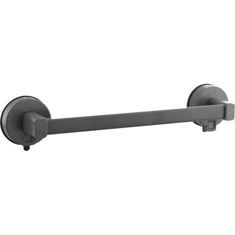 1 Porte-Serviettes Ventouse 30 cm Alliage Aluminium Gris Sans Perçage Salle De Bain Cuisine (1/5)