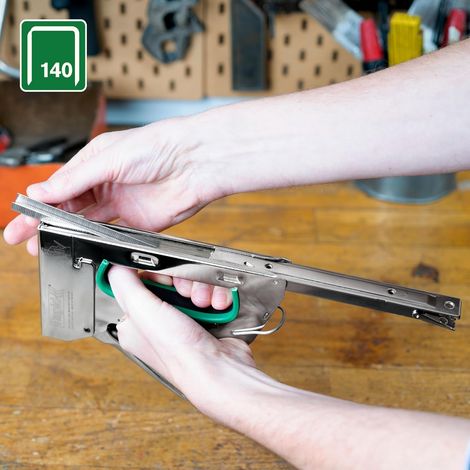 Rapid – Agrafeuse-cloueuse à main 5001671 – Pour agrafes n°140, 6-14mm – Réglage de force 3 niveaux – Pour matériaux isolants et bâches plastiques
