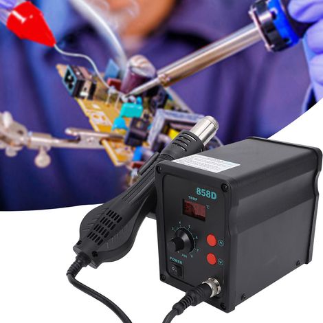 Estación de reparación de aire caliente de 700 W con pantalla LED PID, 3 puntas, herramienta compacta para reparación de smartphones, 110 V (1/5)