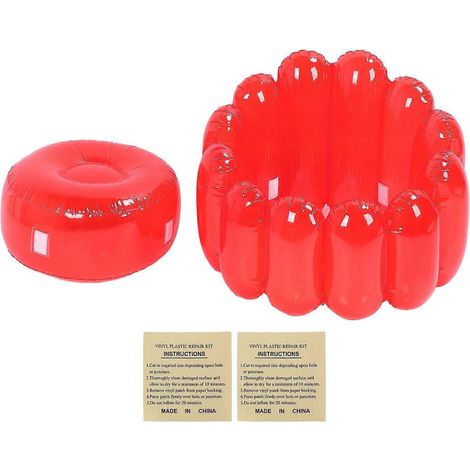 Canapé gonflable portable d'extérieur, siège gonflable transparent couleur bonbon pour la maison