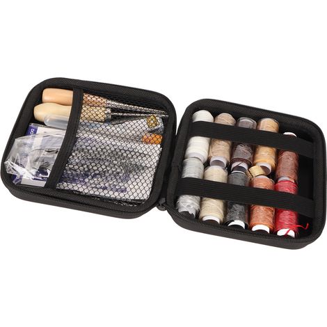 Kit de couture pour cuir, outils de travail du cuir, accessoires de couture multifonctionnels pour le cuir, adaptés aux loisirs créatifs. (1/5)