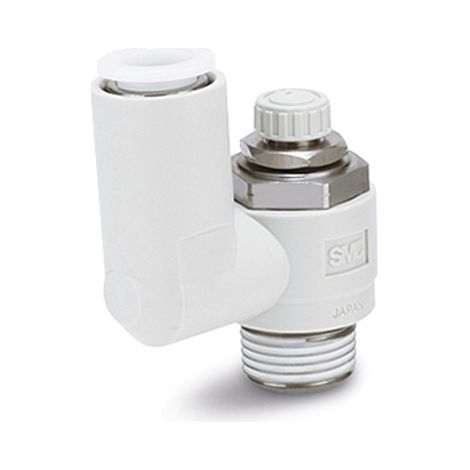 Raccord silencieux et réducteur d'échappement SMC AS2, R 1/8, 6mm ( Prix pour 1 )