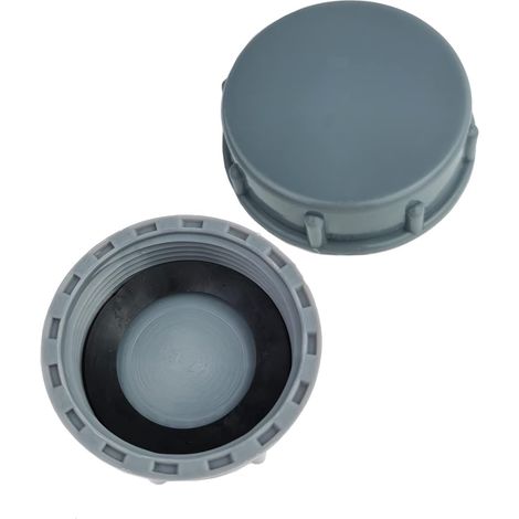 2 Pièces évier de Cuisine Tuyau D'évacuation Bouchon D'obturation Filetage Femelle 56mm Bouchon de Tuyau G2" pour Sceller Les Joints et Les Tuyaux Fin