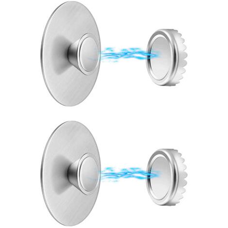 Porte savon magnétique mural en acier inoxydable  Économise de l'espace  Dimensions compactes  Pour cuisine et salle de bain