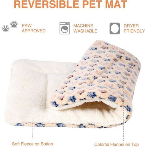 Käfigmatte für Katzen und Hunde – geeignet für kleine Hunde und Wohnungskatzen – 1 Stück, 61 × 41 cm, gelber Hintergrund mit Sternen (1/5)