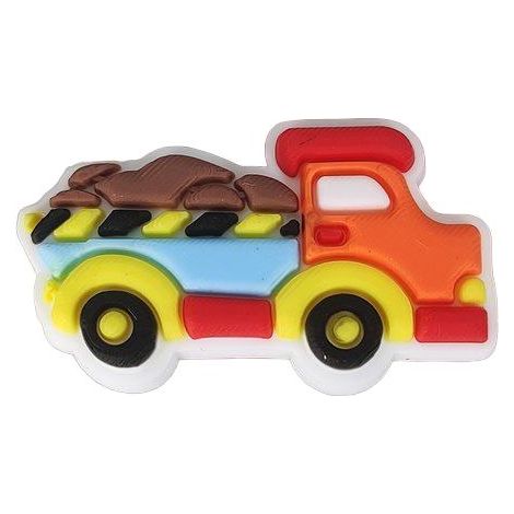 Spilla decorativa in gomma per Crocs Emblem Patch Veicoli Camion 329-01 OS