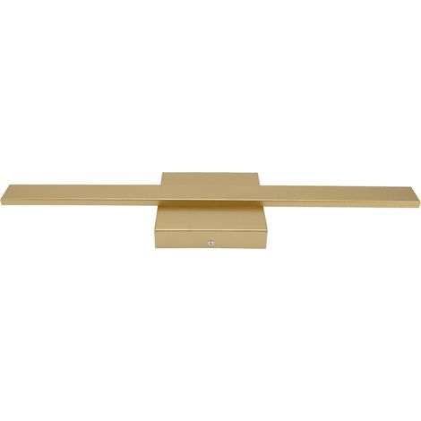 Lineare Wandleuchte in Goldoptik, moderner und minimalistischer Stil, lange Lichtleiste für Schlaf- oder Wohnzimmer, 85–265 V (1/5)