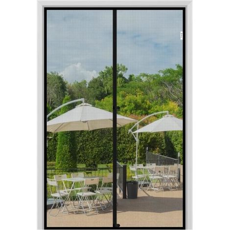Moustiquaire Magnétique - 120 x 220 cm - Polyester - Ouverture Automatique - Pour Porte de Balcon (1/4)