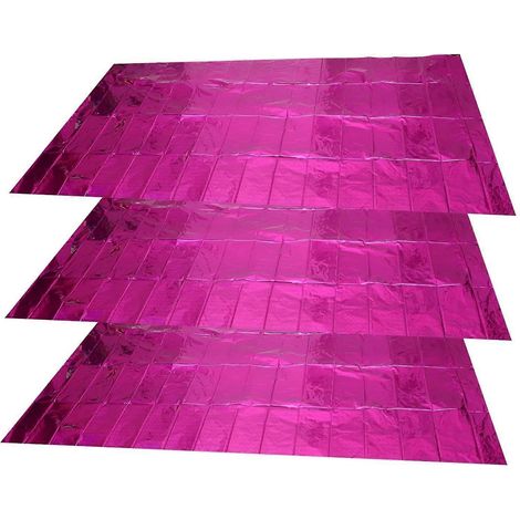 Lot de 3 nappes réfléchissantes jetables en aluminium, chemin de table pour cuisine, idéal pour anniversaire, baby shower, mariage, fête. Résistantes aux éclaboussures, faciles à nettoyer, légères et (1/5)