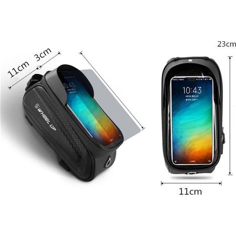 Borsa da telaio riflettente di alta qualità - Bici da strada - Resistente all'acqua - Compatibile con touchscreen - Borsa portaoggetti - Borsa per bicicletta (1/5)