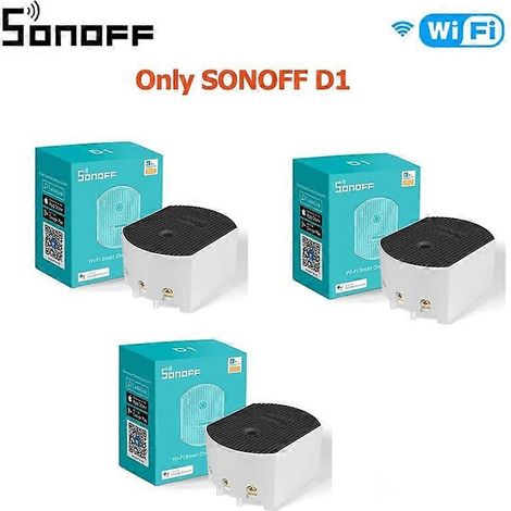 Interrupteur variateur Wi-Fi SONOFF D1, compatible avec Alexa et Google Home, compatible avec l'application EWeLink et la télécommande vocale RF RM433 (1/4)