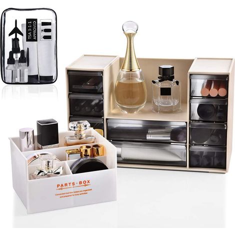 Tiroir de rangement pour maquillage + trousse à cosmétiques - K (1/5)