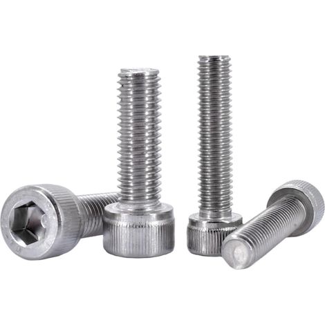 Vis mécaniques à six pans creux M2,5 M3 M4 DIN912 en acier inoxydable (1/5)