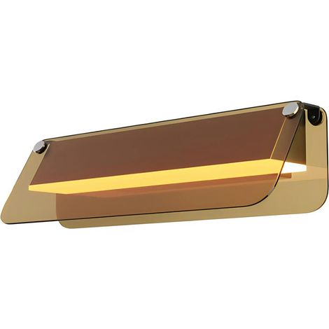 Applique murale LED ambrée avec volet horizontal 30 cm MINA (1/4)