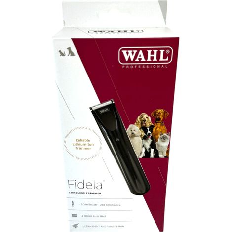 Wahl 3028196 Cortapelo a batería Fidela Animal + 1 batería de 2,0 Ah + cargador (1/5)