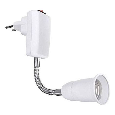 Douille E27 avec interrupteur pour applique de cuisine, douille E27 AC 220 V pour lampe de table, spot mural sans fil pour lampe de (1/5)
