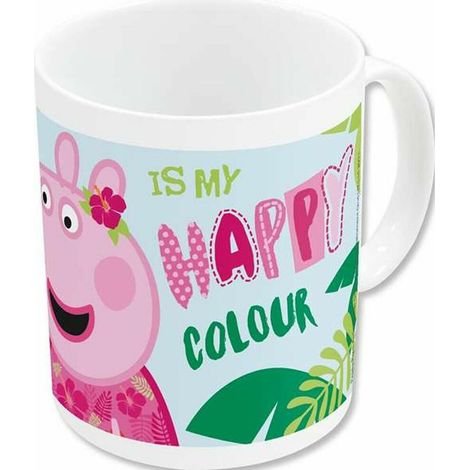 Tazza - Peppa Pig - Rosa e Verde - Ceramica - 8x9.5 cm - 325 ml (1/3)