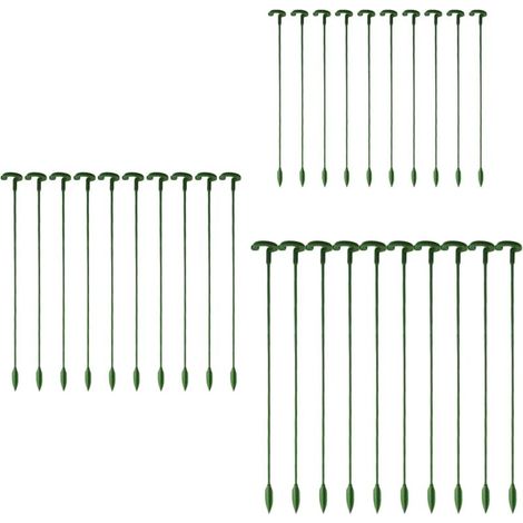 30 Pack Garden Plant Stakes, Single Stems, Flower Stakes, Orchid, Peony, Lily, Rose