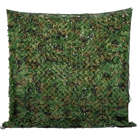 Filet de camouflage, filet pare-soleil extérieur, filet de protection solaire, 23m, couleur camouflage jungle (1/5)