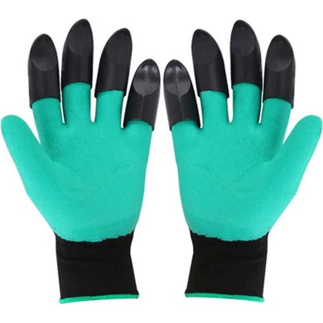 Gants pour creuser, jardiner, tremper, travailler, griffer, planter des fleurs de légumes et tirer de l'herbe (1/5)