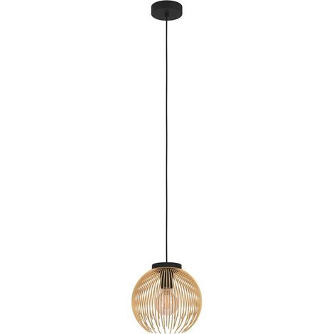 Eglo Pendelleuchte Venezuela gold-schwarz Ø 23,5 cm E27, max. 40 W Deckenlampen & Kronleuchter (1/3)