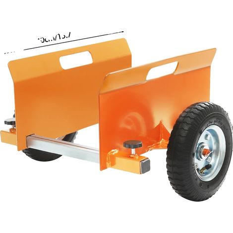 Carro para paneles, gran capacidad de carga, panel lateral ajustable, color naranja. (1/2)