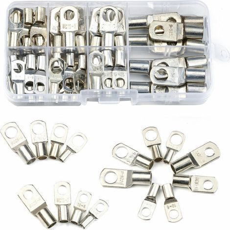 60 stücke SC peep mund kupfer terminal block schweißen cable lugs (1/4)