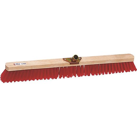 Balai industrie PVC rouge douille metal 800 Domergue