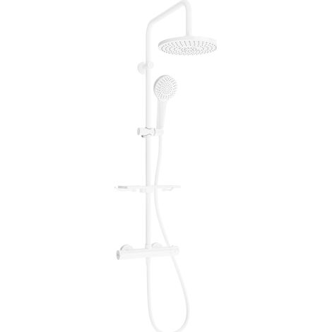 Mexen KT05 kit de douche en saillie avec pomme de douche et mitigeur thermostatique, blanc - 771500593-20 (1/2)