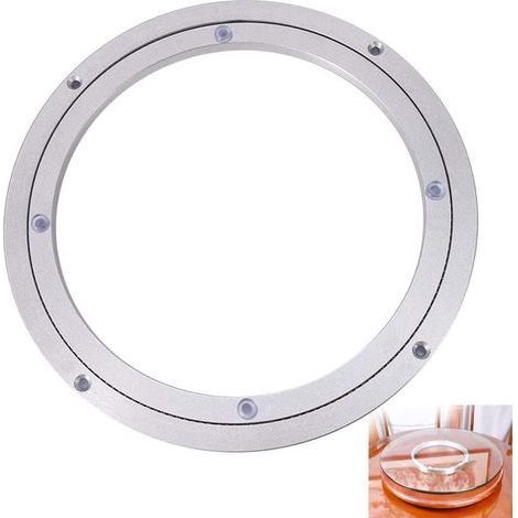 TAISHENGDA- Plateau Tournant À Roulement, Plaque Pivotante Lisse, Table Tournante D'alliage D'aluminium, Plateau Tournant Roulement À Billes, Pour La Cuisine, Le Salon, Heavy Duty, Lisse, 25cm/10 Pouc (1/5)