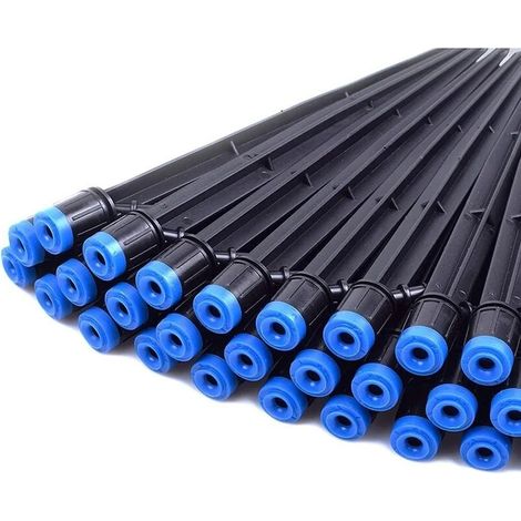 Système d'irrigation goutte à goutte en forme d'éventail, série de 200 pièces avec arroseur à insertion à 360 degrés, adapté aux terrasses de jardin. (1/2)