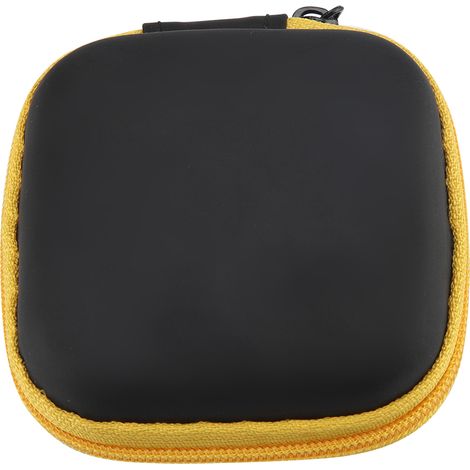 Tragbares Aufbewahrungsetui für kleine Ohrhörer, Tragetasche, Box (gelb) - Tragbares Aufbewahrungsetui für kleine Ohrhörer, Tragetasche, Box (gelb) (1/5)
