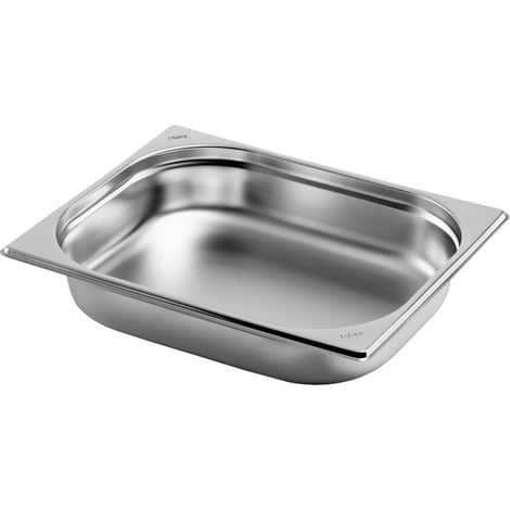 Bac GN 1/2 - Inox - 325x265x200mm - 12,5L - Budget - Saro