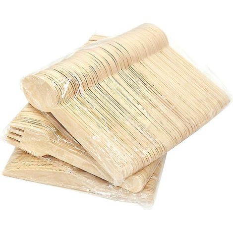 100 Stück Holzbesteck