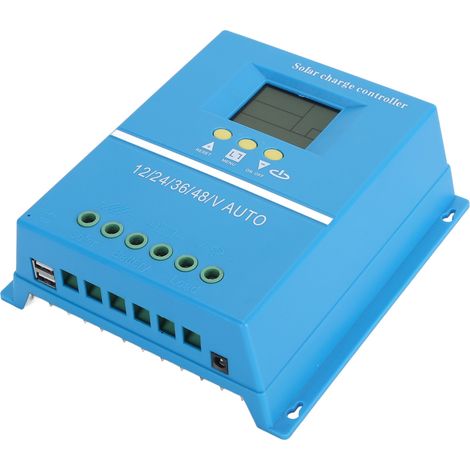 Contrôleur de charge solaire MPPT auto 12V 24V 36V 48V régulateur intelligent batterie panneau solaire avec écran LCD pour système photovoltaïque 100A (1/5)