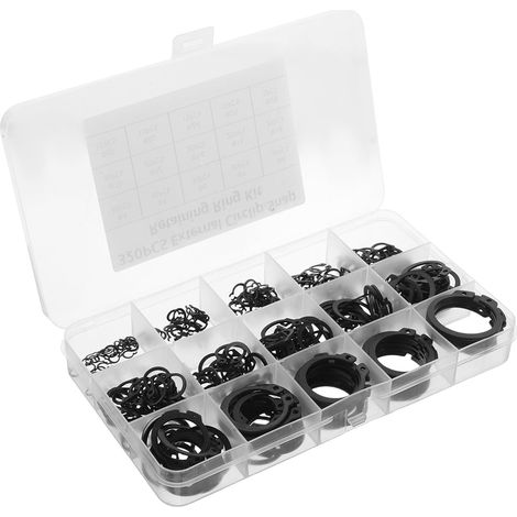 Unomor 320 pièces Anneaux de retenue externes pour clips de
