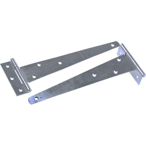 Rs Pro – Charnière en T acier 254mm – Pour meubles – Charge maximale 100kg – Pack de 2 – Type battant libre (1/2)